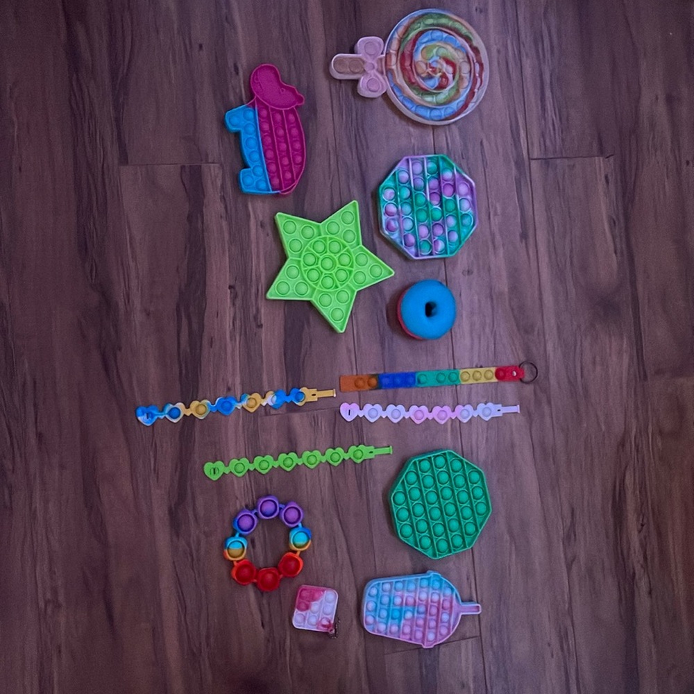 Colorful Pop It Fidget Toy Set